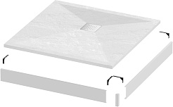 Grossman Экран для поддона Strong 90x90 GR-S190901Q белый – фотография-2